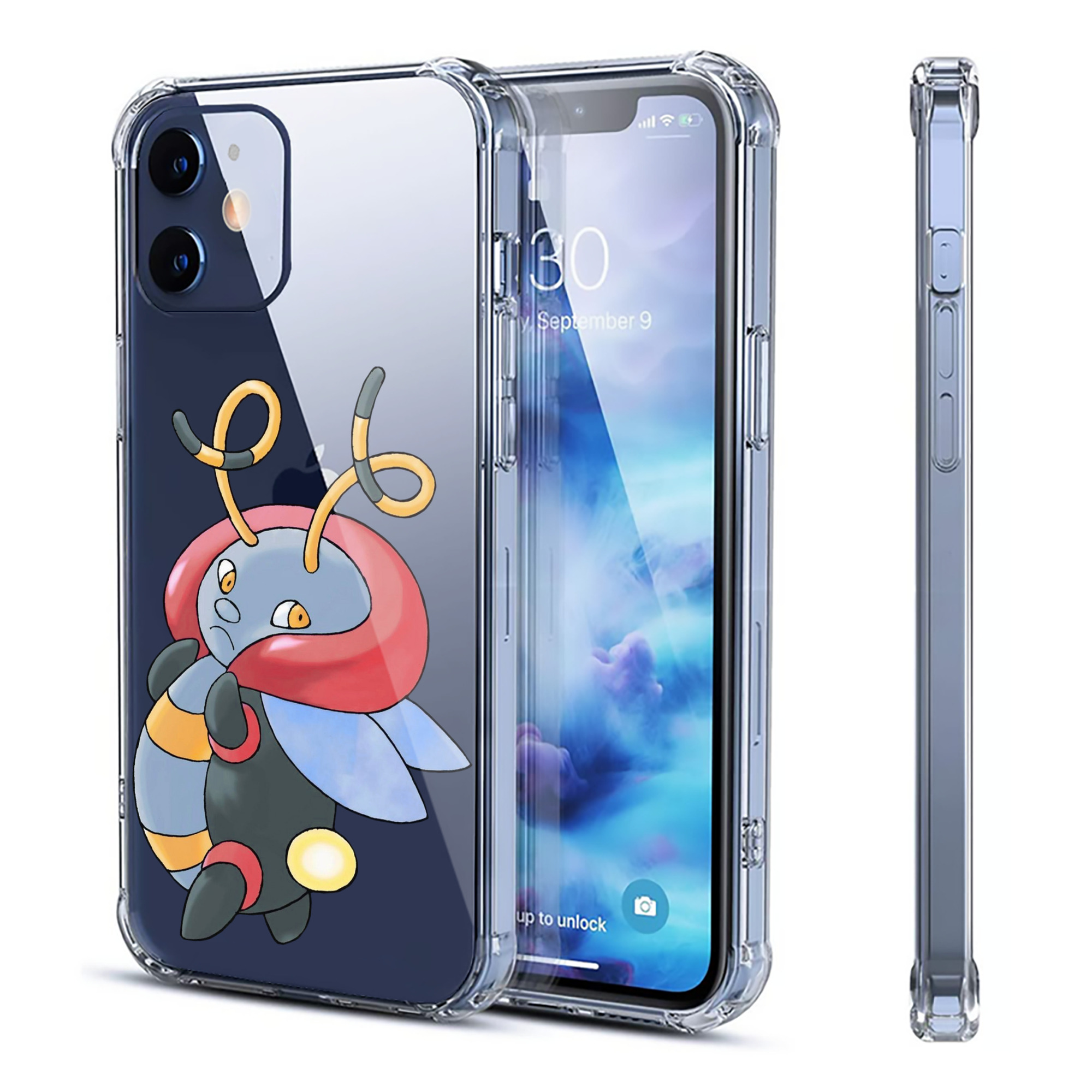 （画像用） ポケットモンスター Pokémon 【iPhone 12シリーズ対応】透明スマホケース（クリアソフトケース）